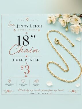 18” Gold-Plated Chain Necklace
